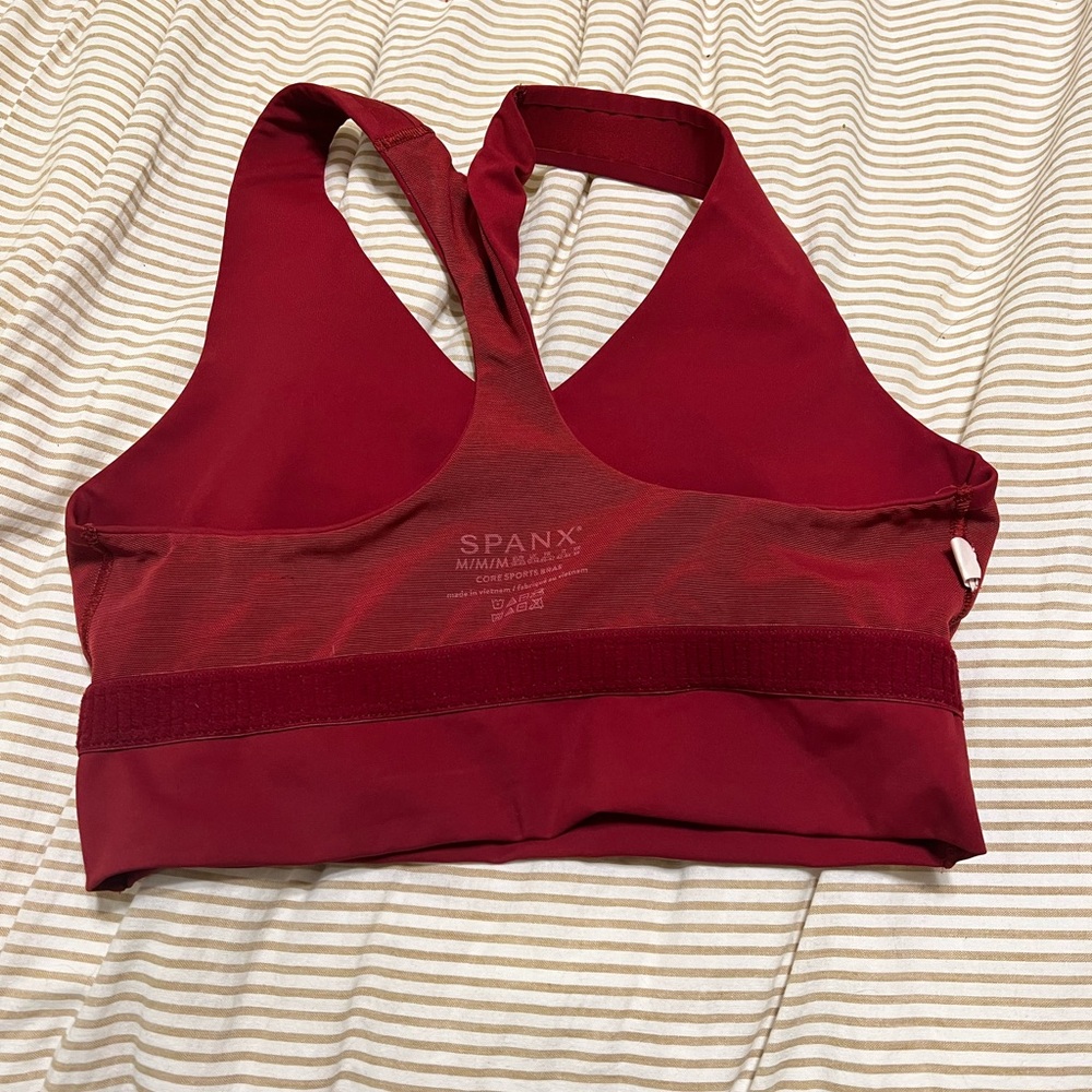 SPANX Deep Red CORE Sports Bra